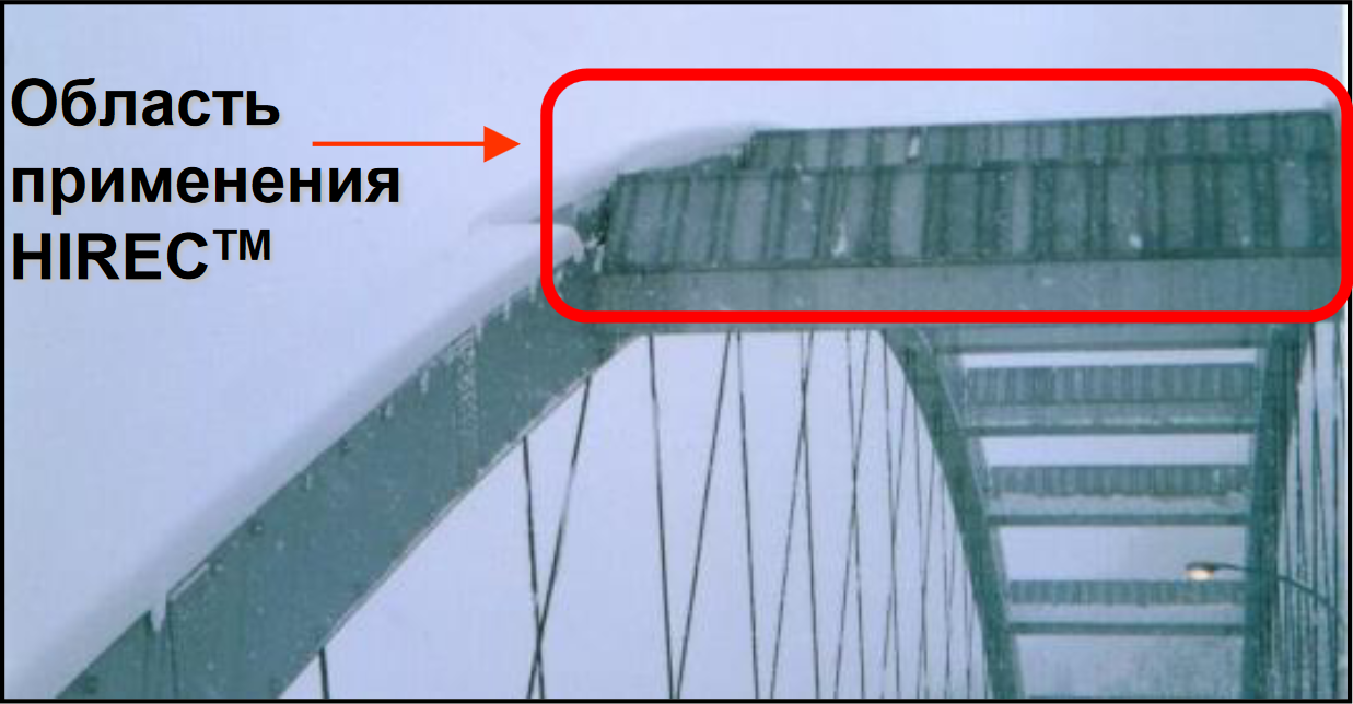 Предотвращение налипания снега на мостах
